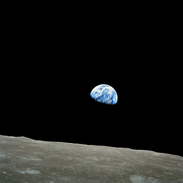 Earth view from Moon